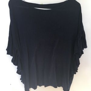 Navy blue winged tee shirt
